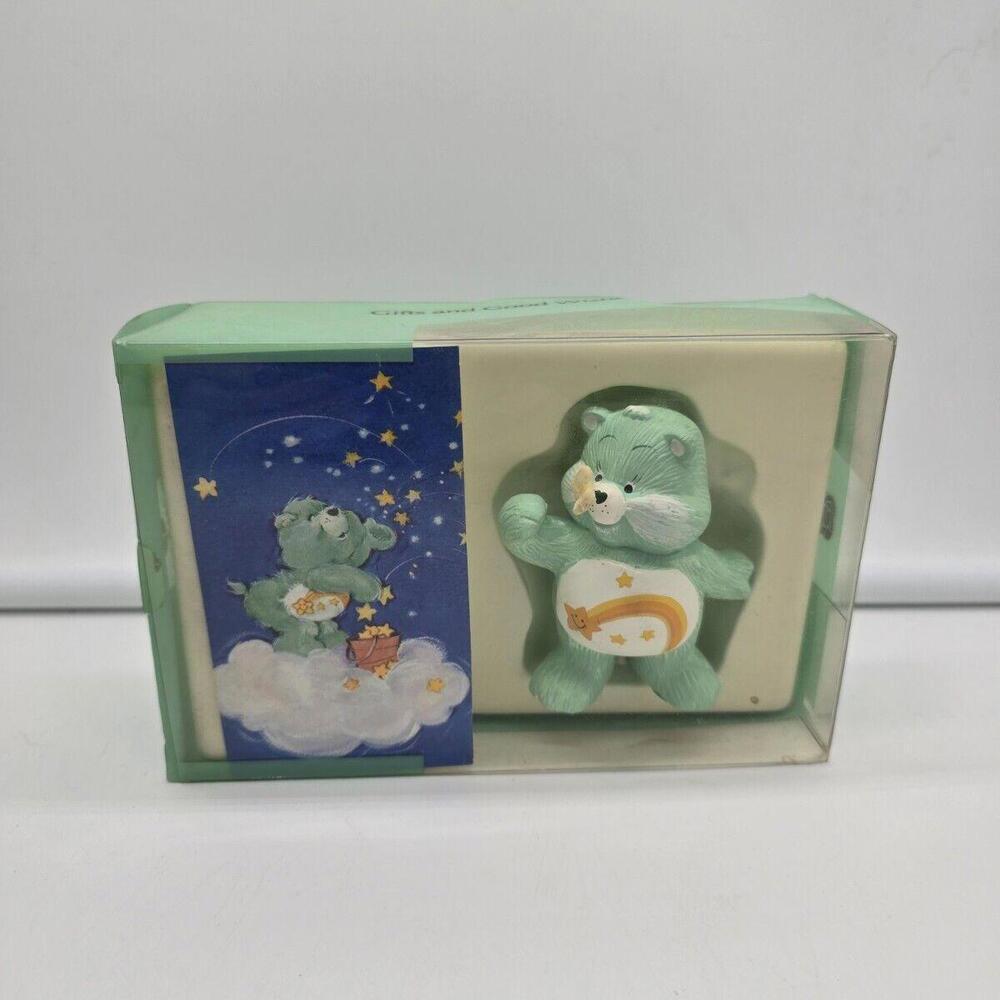 1982 American Greetings Care Bears Wish‎ Bear in box Ceramic Figure Figurine